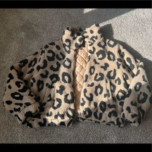 Forever 21 Puffy Cheetah Coat